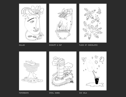 Colour Me Nostalgia - Colouring Book